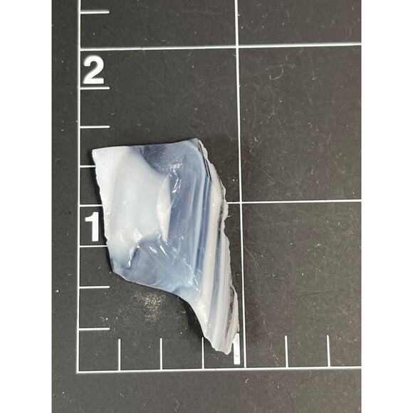 Federal Blue and Milk Glass Multicolor Slag Swirl Glass Cullet #SM2381 - Picture 5 of 5